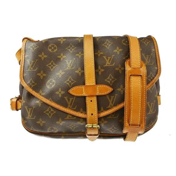 AUTHENTIC LOUIS VUITTON MONOGRAM SAUMUR 30 MESSENGER SHOULDER/CROSSBODY BAG - Picture 1 of 9